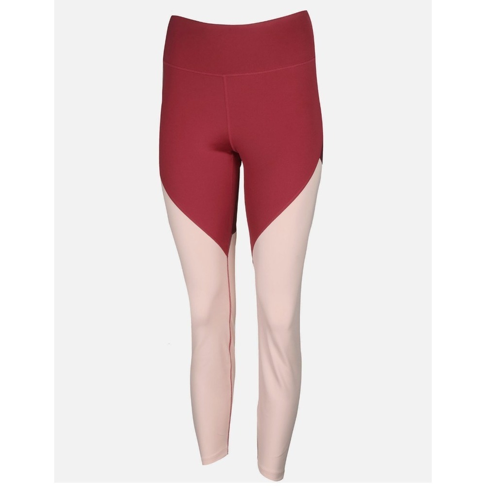 Nike Women's Plus Size Color Block Leggings Pants Pink Burgundy NEW Size 3X - Picture 3 of 5